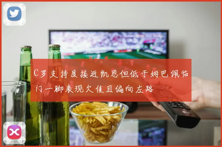 C罗支持度接近凯恩但低于姆巴佩临门一脚表现欠佳且偏向左路